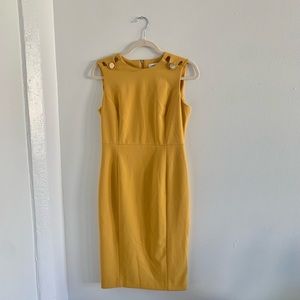 Yellow Calvin Klein Dress